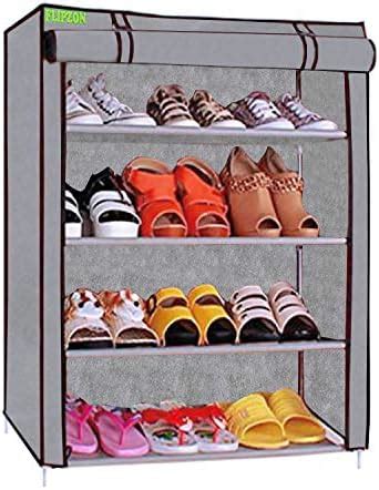 FLIPZON Multipurpose Metal & Plastic Shoe Stand | Portable Wide Shoes ...