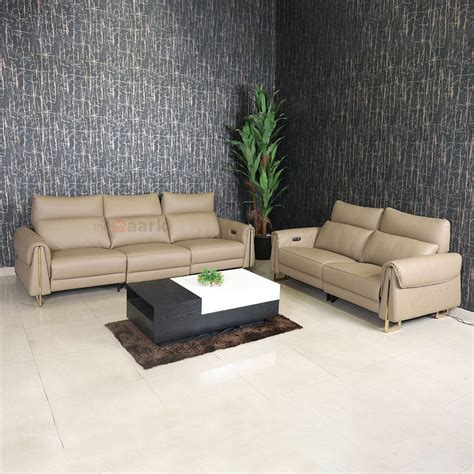 MAARK Motorized Recliner Leather Sofa Set (3R+2R) – 50% Offer | The ...