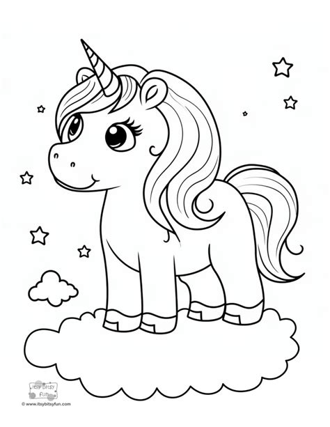 Unicorn Coloring Pages Printable For Kids