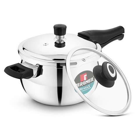 Trimax ORB Tri-Ply Stainless Steel Outer Lid Pressure Cooker