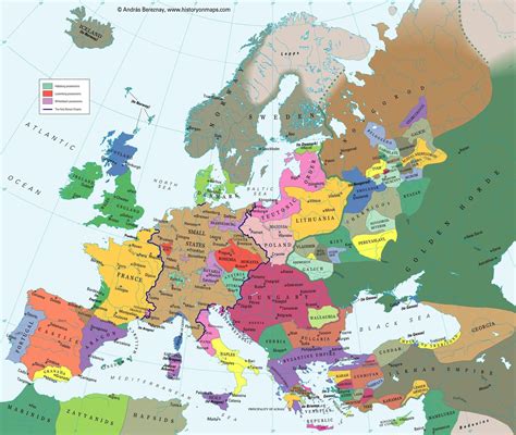 Map Of Europe During Middle Ages Printable