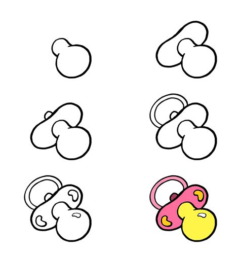 11+ Easy and Simple Pacifier Drawing Ideas - Drawing Photos