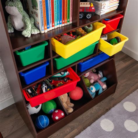 Kids Toy Storage Unit: Espresso Wall Storage Unit – Studio GKW