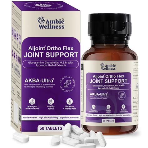 Ambic Wellness Aljoint Ortho Flex Joint Support Supplement Tablet - 60 ...