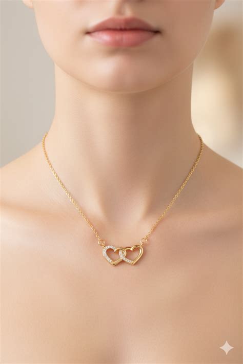 The "YOU & ME" Interlocking Heart Necklace – UMAKRITI