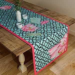 Buy SEJ by Nisha Gupta Floral Cotton Table Runner (12 x 48 inches ...