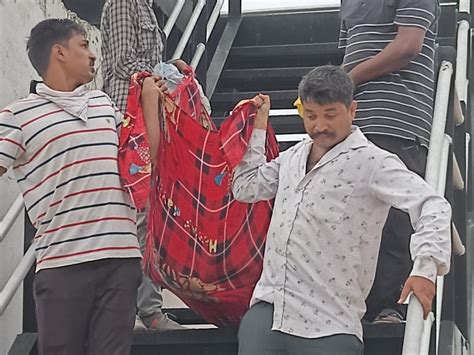 The body of the young man who drowned in the Sabarmati river near Sadra ...