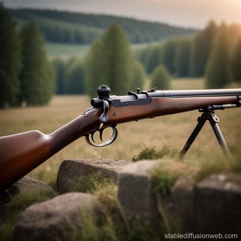 First World War Rifle in Moonlight | Stable Diffusion Online
