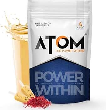 AS-IT-IS Nutrition ATOM PWR Whey Protein with Enzymes, 24g Protein, 11g ...