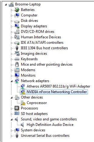 Image result for Device Manager Coprocessor Error Windows 1.0