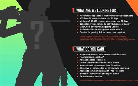 How to sign up for Free Fire Partner Program benefits