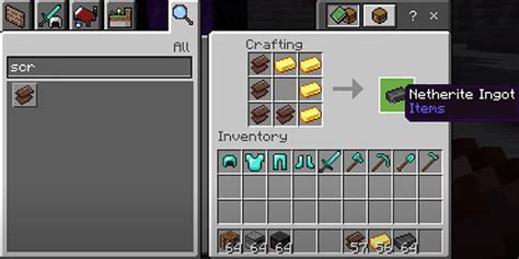 Image result for How to Craft Netherite Armor