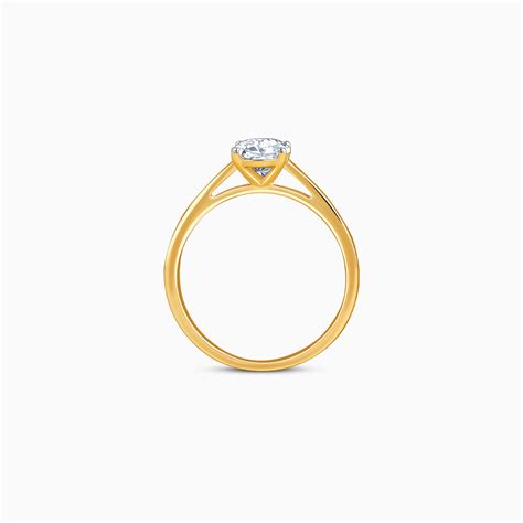 Gold Oval Cut Solitaire Lab Grown Diamond Ring | Rings | AllJewellery