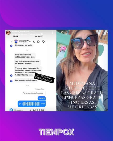 TiempoX | LE RESPONDIÓ CON TODO 😦 Rafaella Sotomayor arremetió contra Mariela Sotomayor, quien ...