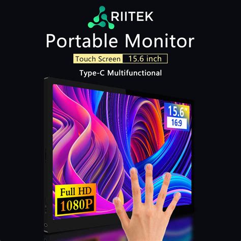 Riitek 15.6 Inch Portable Touchscreen Monitor