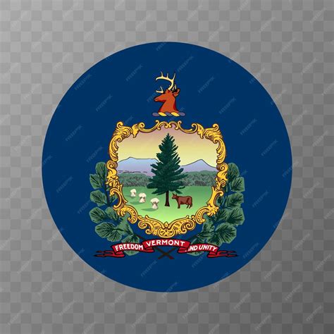 Premium Vector | Vermont state flag vector illustration