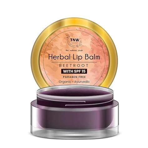 Buy TNW-The Natural Wash Herbal Beetroot Lip Balm For Dry Damaged and ...