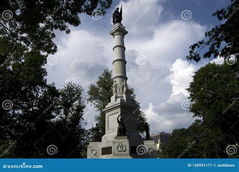 Soldiers and Sailors Monument Boston Editorial Photography - Image of ...