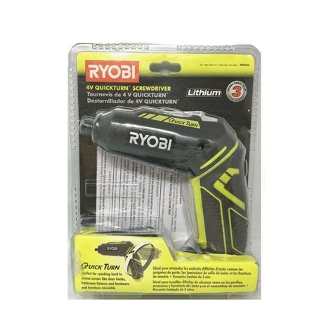 RYOBI 4-Volt QuickTurn Lithium-Ion Cordless 1/4 in. Hex Screwdriver Ki – Ryobi Deal Finders