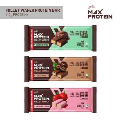Buy RiteBite Max Protein RiteBite Max Protein Assorted Millet Wafer Bars...