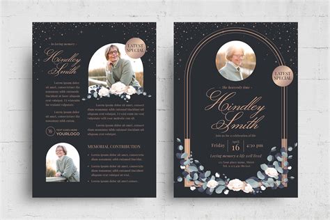 Elegant Funeral Program Template [PSD, AI, Vector] - BrandPacks