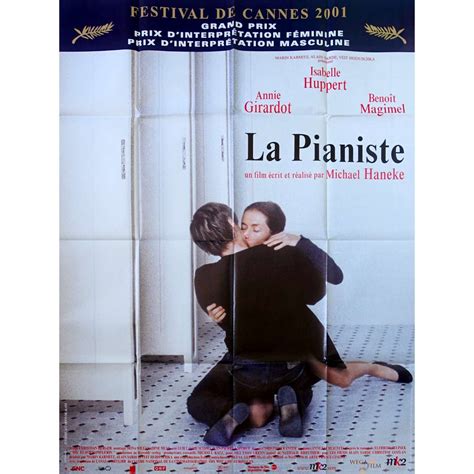 Affiche de cinéma Française de LA PIANISTE