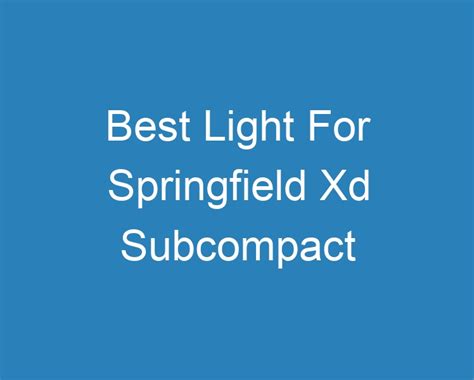 Image result for Springfield XD Subcompact
