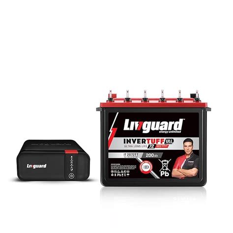 Livguard Inverter & Battery Combo |LGS1600_IT 2072TT |LGS1600 - 1500 VA ...