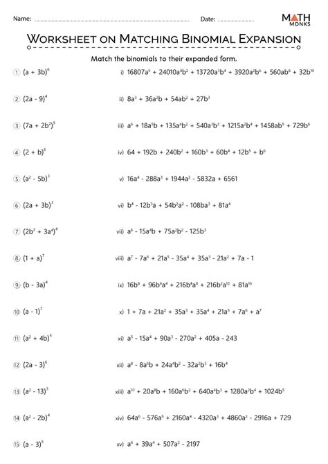 Binomial Expansion Theorem 的图像结果