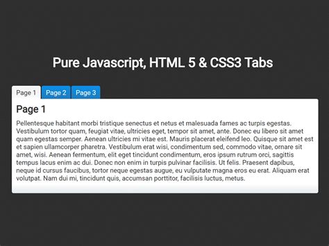 Image result for Tabs JavaScript