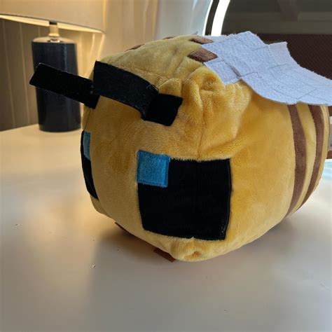 Large minecraft bee plushie/stuffed animal Super... | Depop