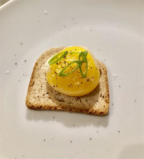My first attempt at SousVide confit egg yolks. : r/sousvide