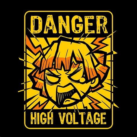 Zenitsu Demon Slayer High Voltage Sticker – sticckiz.com