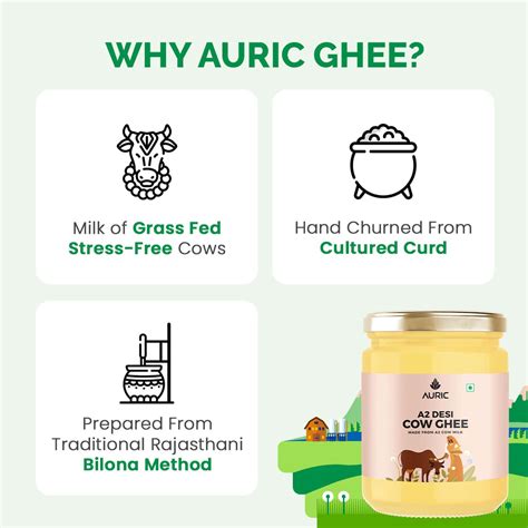 Buy AURIC A2 DESI COW GHEE | VEDIC BILONA METHOD | TRADITIONAL CURD ...