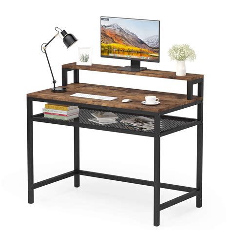 Buy Tribesigns Computer Desk Writing Study PC Laptop Desk with Storage ...