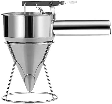 MosaiRudo Stainless Steel Pancake Batter Dispenser with Stand ...