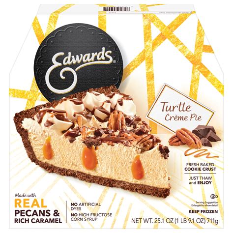 Edwards Premium Desserts Frozen Turtle Pie, 25.1 oz - Walmart.com