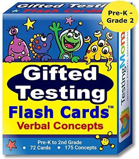 TestingMom com Gifted Testing Flash Cards Verbal Concepts And ...