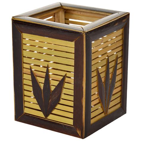 Buy Assam Cane Handicraft Bamboo Penstand Round -(Brown) Online at Low ...