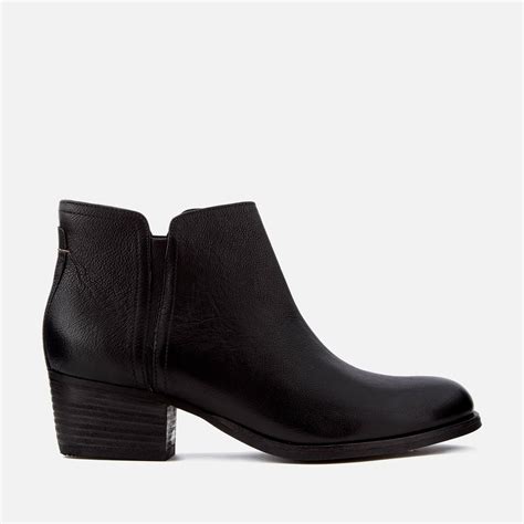 Womens Black Leather Ankle Boots Wide Fit at Koby Rawling blog