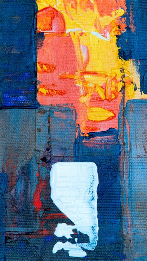 Download wallpaper 1350x2400 canvas, stains, paint, colorful ...