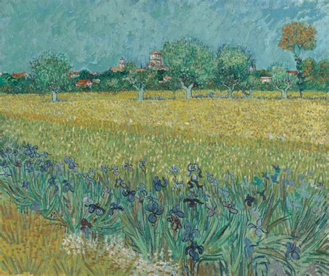 View of Arles with Field of Irises May 1888 Arles Spring - Posters by ...