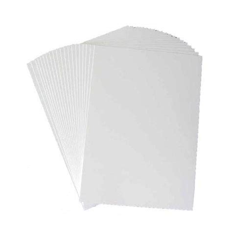 100 Sheets of A4 Size White Sticker Alabaster Paper Sheet, Easy Peel ...