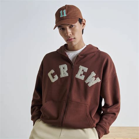 Crew Oversized Zipper Hoodie - Espresso Brown – XYXX Apparels