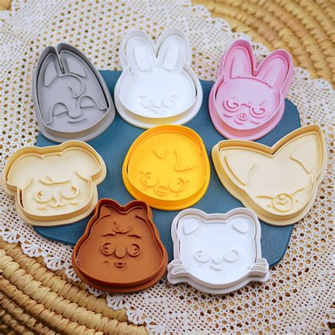 SKZOO Cookie Cutter, 3D PLA Kpop Cookie Cutters, Cookie Cutter Set, SKZ ...
