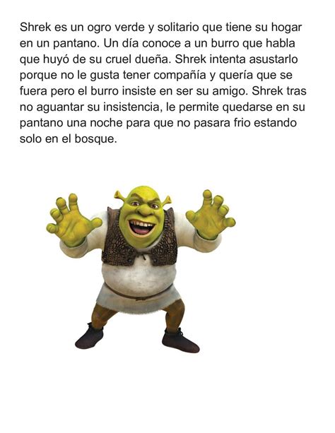 Shrek Cuento Para Niños | Shrek, Cuentos, Niños ahora