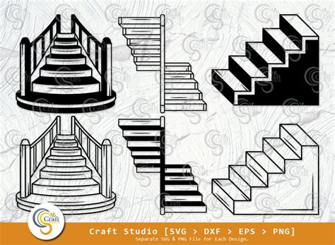 Stairs Clipart Black And White