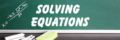 Solving Equations 的图像结果