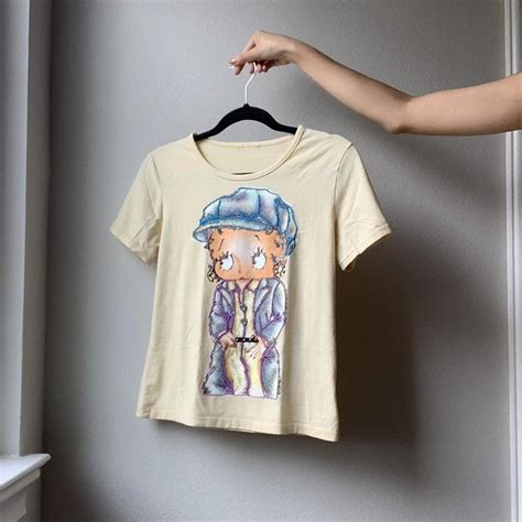 SOFT YELLOW BETTY BOOP T-SHIRT thrifted, but never... - Depop