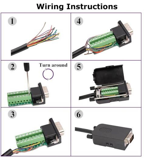 Probots VGA 15Pins 3 Row Female To Screw Terminal Block Adapter ...